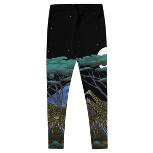 Safari Nights Leggings (Black Background)