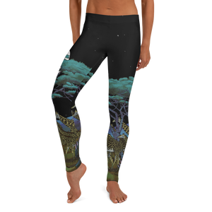 Safari Nights Leggings (Black Background)