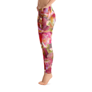 Cannonball Flower Leggings (Light Wood)