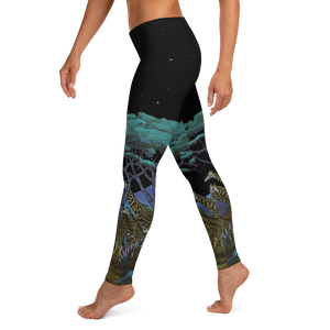 Safari Nights Leggings (Black Background)