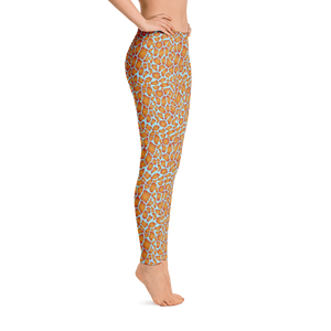 Giraffe Leggings (Blizzard Blue)