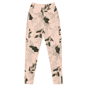 Flora Leggings With Pockets (Pink Cream)