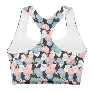 Orchidaceae Longline Sports Bra