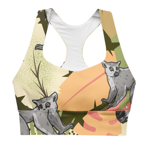 Crazy Lemur Longline Sports Bra