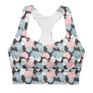 Orchidaceae Longline Sports Bra