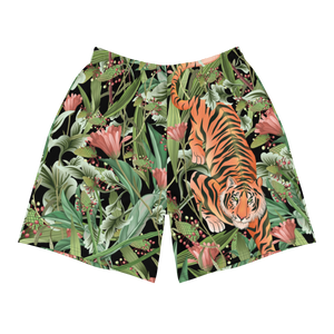 Crouching Tiger Men's Athletic Long Shorts