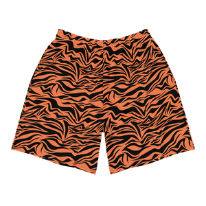 South China Tiger Striped Men's Athletic Long Shorts