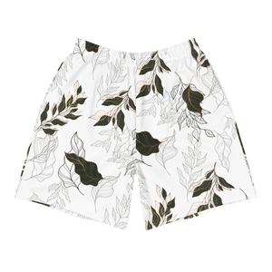 Flora Men's Athletic Long Shorts (White)