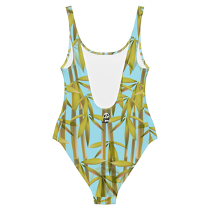 Bamboo One-Piece Swimsuit (Blue)