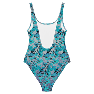 Jade One-Piece Swimsuit (Stained Glass-Light)