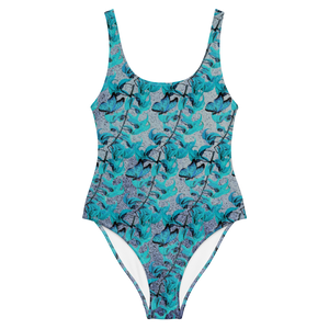 Jade One-Piece Swimsuit (Stained Glass-Light)