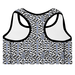 Lemur Stripe (Blue Yonder) Padded Sports Bra