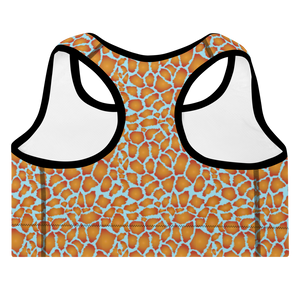 Giraffe Padded Sports Bra (Blizzard Blue)