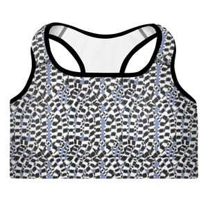 Lemur Stripe (Blue Yonder) Padded Sports Bra