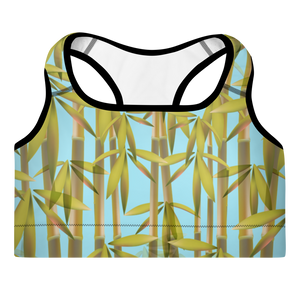 Bamboo Padded Sports Bra (Blue)