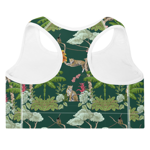 Rainforest Jaguar Padded Sports Bra