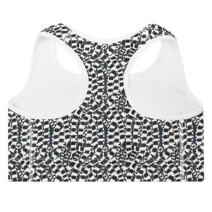 Lemur Stripe (Lemuria) Padded Sports Bra