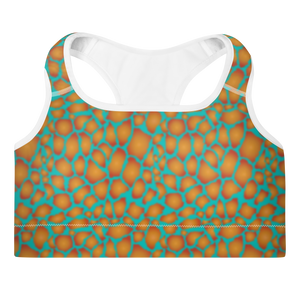 Giraffe Padded Sports Bra (Iris Blue)