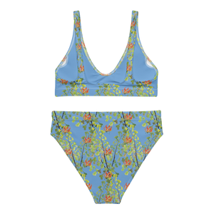 Ferntastic (Blue) Recycled High-waisted Bikini