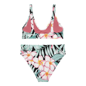 Plumeria Recycled High-waisted Bikini