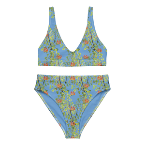 Ferntastic (Blue) Recycled High-waisted Bikini