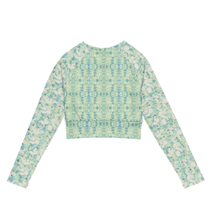 Polar Recycled Long-sleeve Crop Top (Tie-Dye)