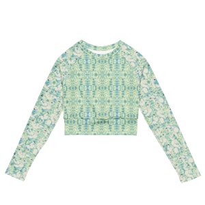 Polar Recycled Long-sleeve Crop Top (Tie-Dye)