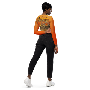 Safari Sun Recycled Long-sleeve Crop Top