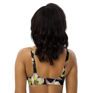 Franklin Flower Recycled Padded Bikini Top (Black)