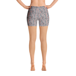 Lemur Stripe (Mona Lisa/White Stitching) Shorts