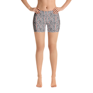 Lemur Stripe (Mona Lisa/White Stitching) Shorts