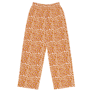 Giraffe Unisex Wide-leg Pants (White)