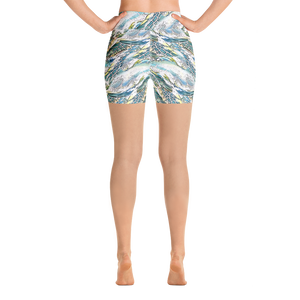 Sea Turtle Swirl Yoga Shorts