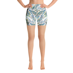 Sea Turtle Swirl Yoga Shorts