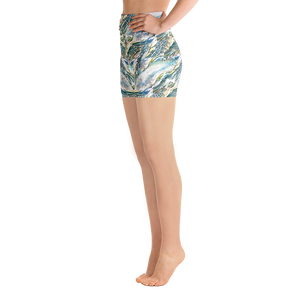 Sea Turtle Swirl Yoga Shorts