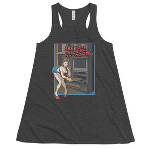 Tracking My Cookies #1 Women's Flowy Racerback Tank