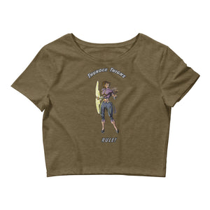 Thunder Thighs Women’s Crop Tee