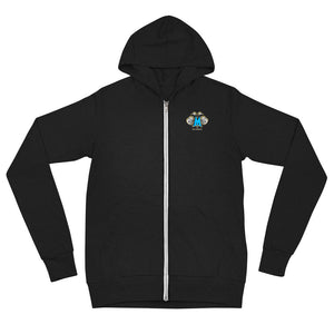 Beastmode (Blue) Lightweight Unisex Zip Hoodie