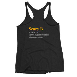 Scary B Women's Triblend Racerback Tank