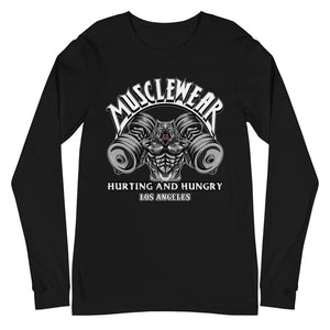 Musclewear LA (White) Unisex Long Sleeve Tee