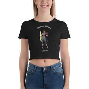 Thunder Thighs Women’s Crop Tee