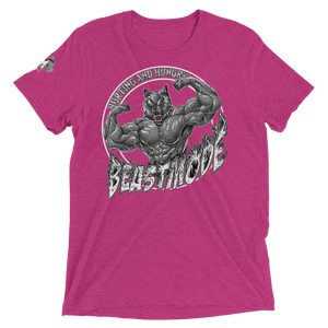 Beastmode (White) Unisex Triblend Tee