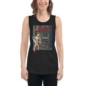 Tracking My Cookies #1 Women's Muscle Tank