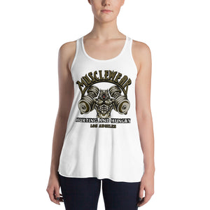 Musclewear LA (Umber) Women's Flowy Racerback Tank