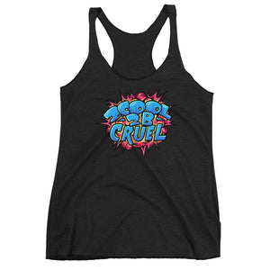 2Cool (Blue/Pink) Women's Triblend Racerback Tank