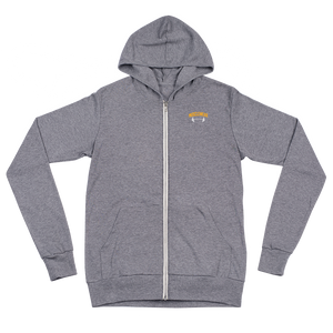 Pump & Grind Unisex Lightweight Zip Hoodie