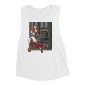 Tracking My Cookies #2 Women's Muscle Tank