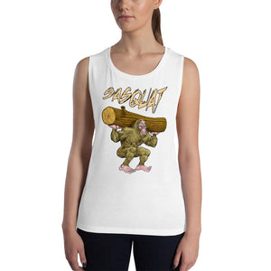 Sasquat Toon Women's Muscle Tank