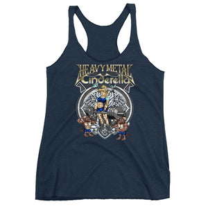 Heavy Metal Cinderella Women's Triblend Racerback Tank