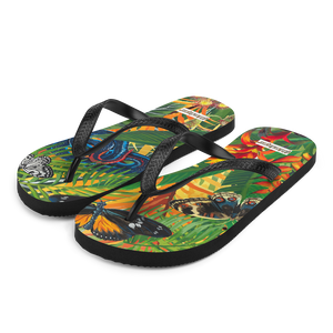 Butterfly Rainforest Flip-Flops